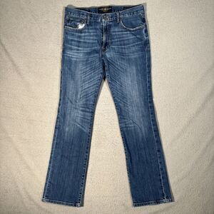 Lucky Brand Jeans Men’s Size 32x32 221 Original Straight Premium Italian Leather